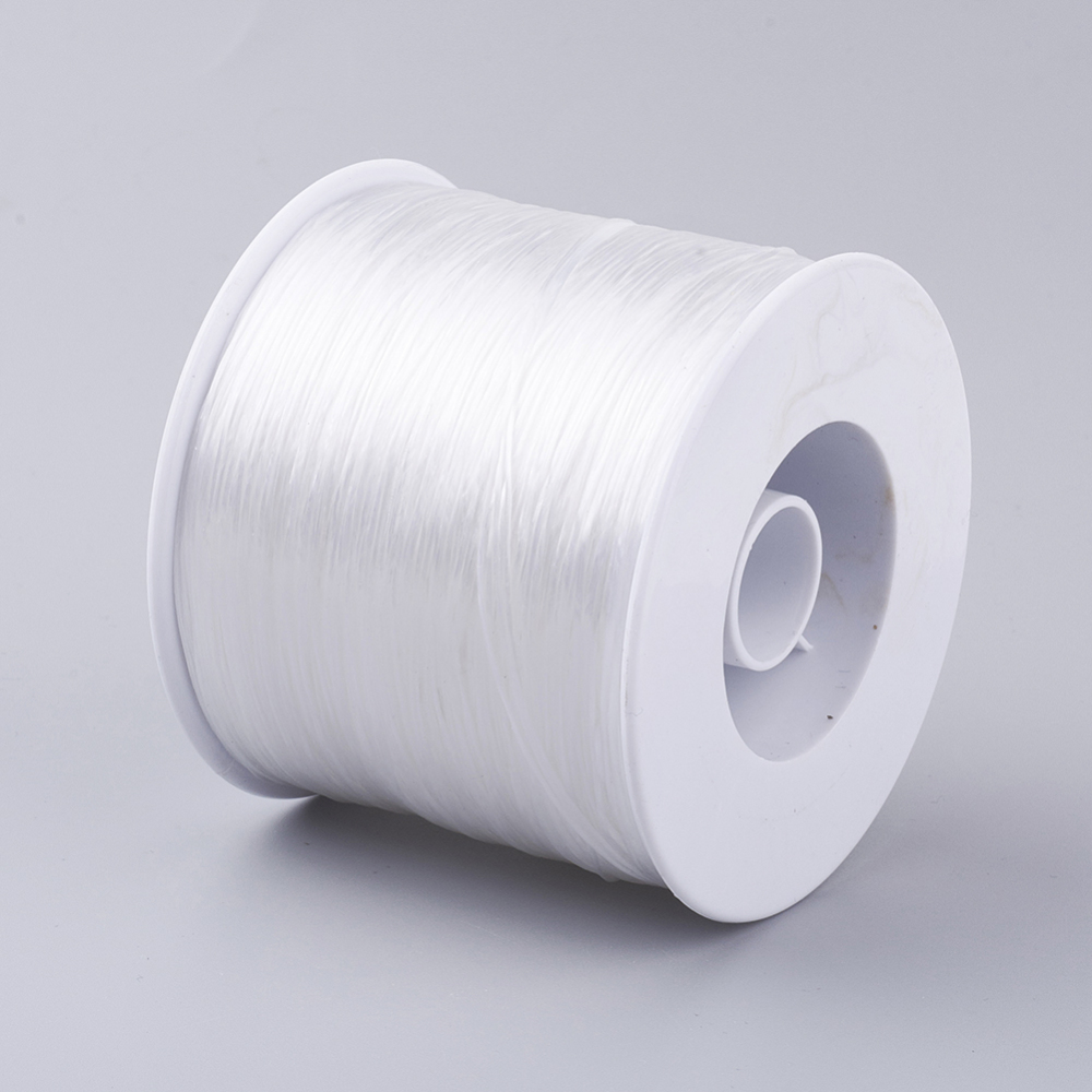 Fil élastique multibrins, BLANC ou NOIR, diamètre 0,5mm, au mètre