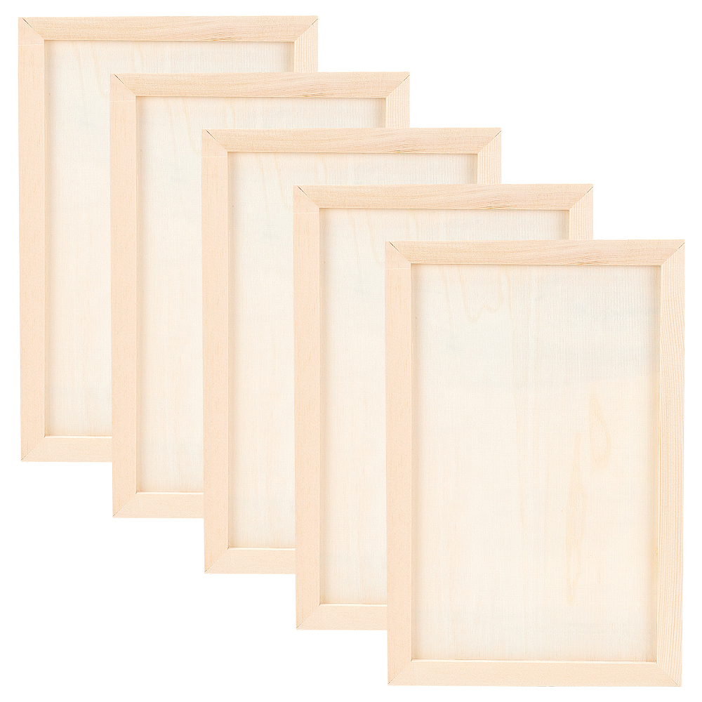 [WOOD-WH0109-07 DIY-WH0162-91B] Cadre en bois/contreplaqué, rectangle, 30x20x0,8cm, diamètre intérieur 26,4x16,4cm, l'unité