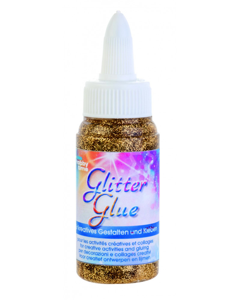Tube de colle à paillettes (glitter glue), 60ml, coloris au choix