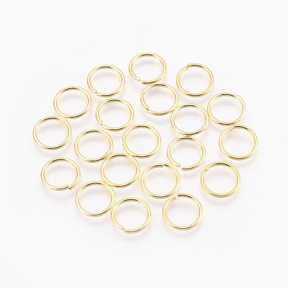 [X-KK-J0CPE-12mm-G-FF] Anneau simple ouvert, laiton doré, 12x1mm, int 10mm