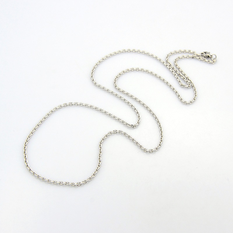 [STAS-O037-12P] Collier chaîne INOX, longueur 75cm