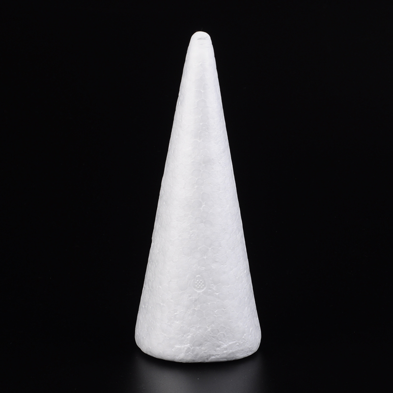 Cône en polystyrène, blanc, 190x73x68mm