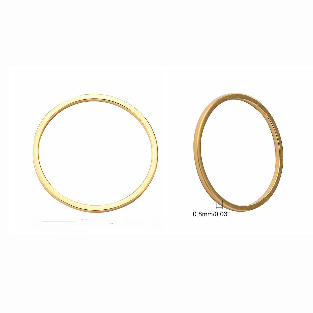 [STAS-S079-13-B01-NF] Anneau fermé en INOX doré, placage ionique, 16x0,8mm, l'unité