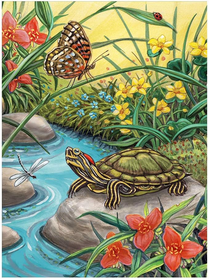 [PJS91] ROYAL LANGNICKEL Peinture au N° - Junior Small - La tortue sur son caillou