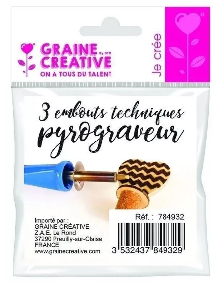 Embouts de pyrograveur x3 embouts, unité