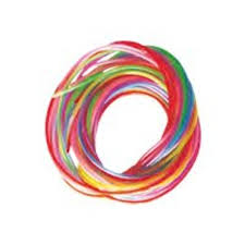 Fils scoubidous, multicolors translucides, x12, 80cm