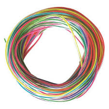 Fils scoubidous, multicolors fluo, x12, 80cm