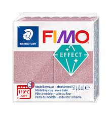 Fimo soft, glitter rose gold 212, 57gr