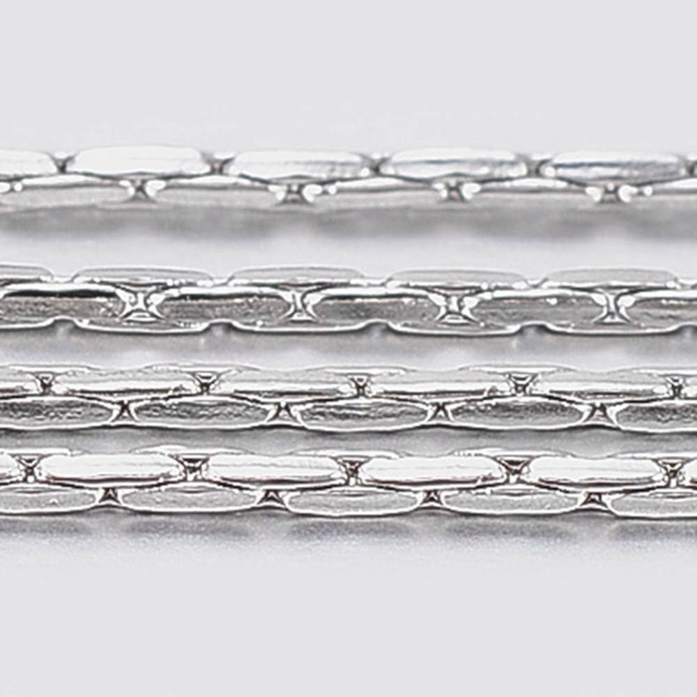 [CHS-K007-03A] Chaîne INOX argenté, cardano, 0.8x0.8mm