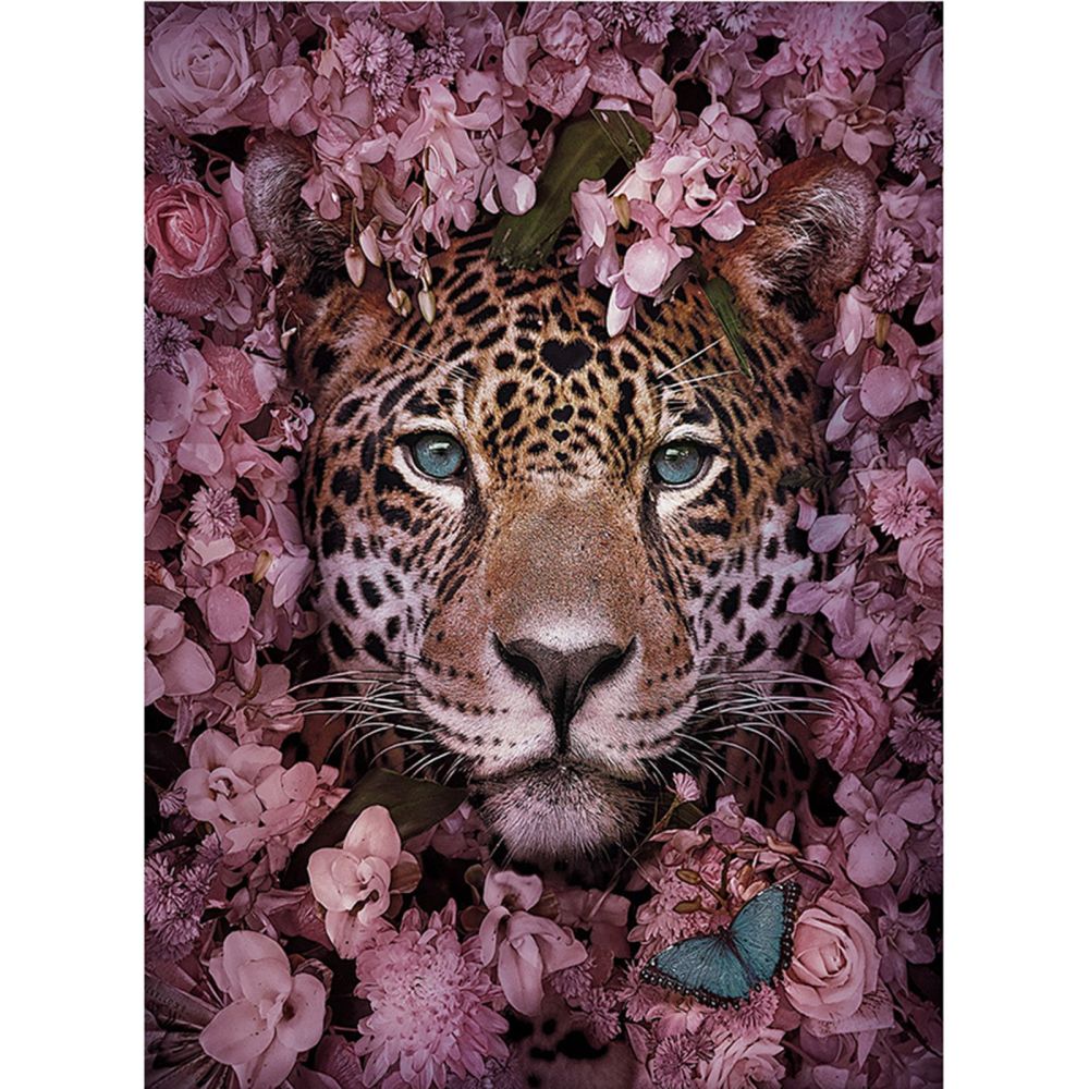 Kit complet de diamond painting, tigre, 30x20cm, unité