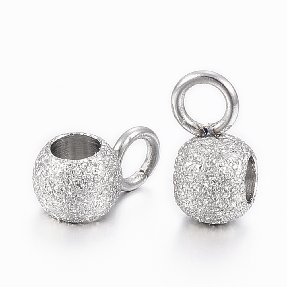 [X-STAS-H423-12P] Cache noeud INOX argenté, 7x4x3mm, trou 2mm, diam intérieur 2mm