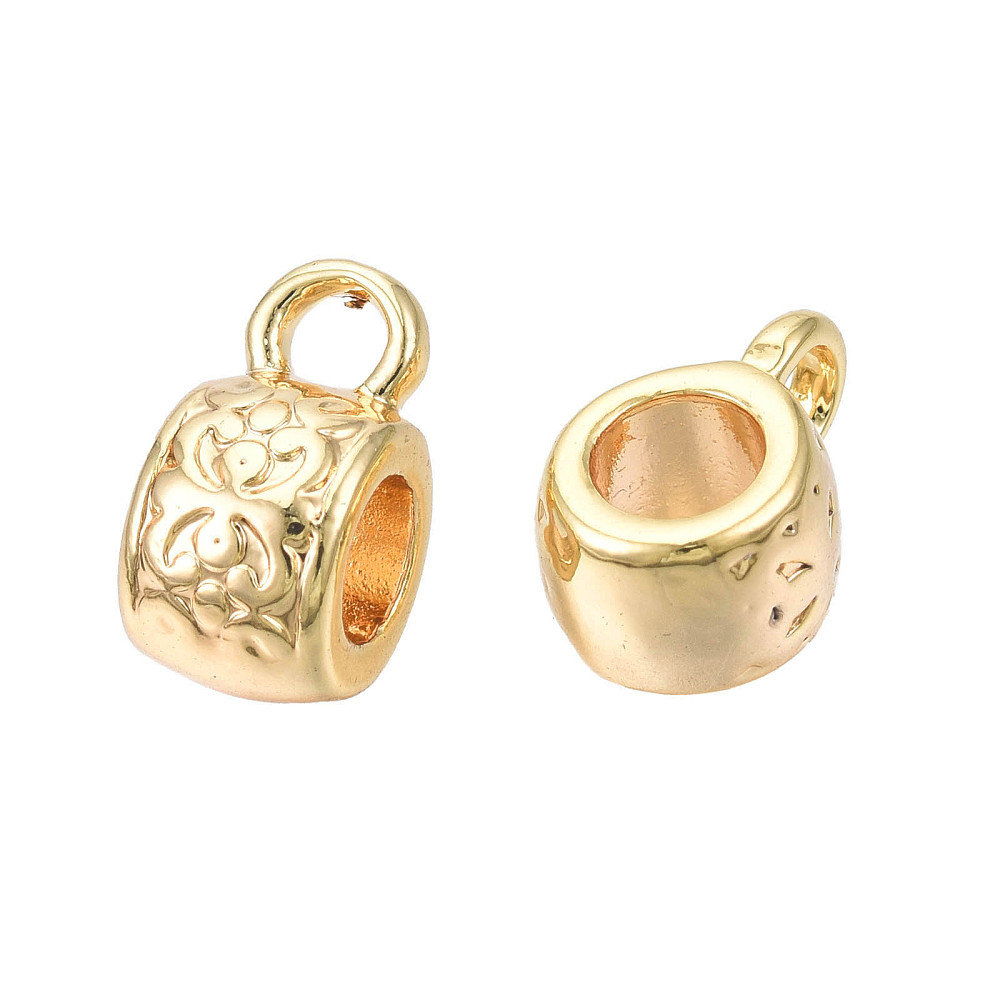 [X-KK-N216-354   STAS-I321-34G] Cache noeud en laiton doré, plaqué or 18k, 11x5,5x7mm, trou 2mm
