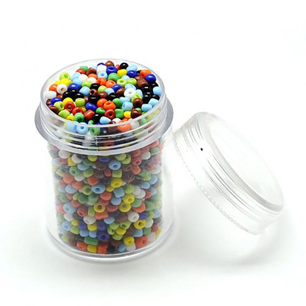 Pot avec de perles de rocaille en vrac (50g)