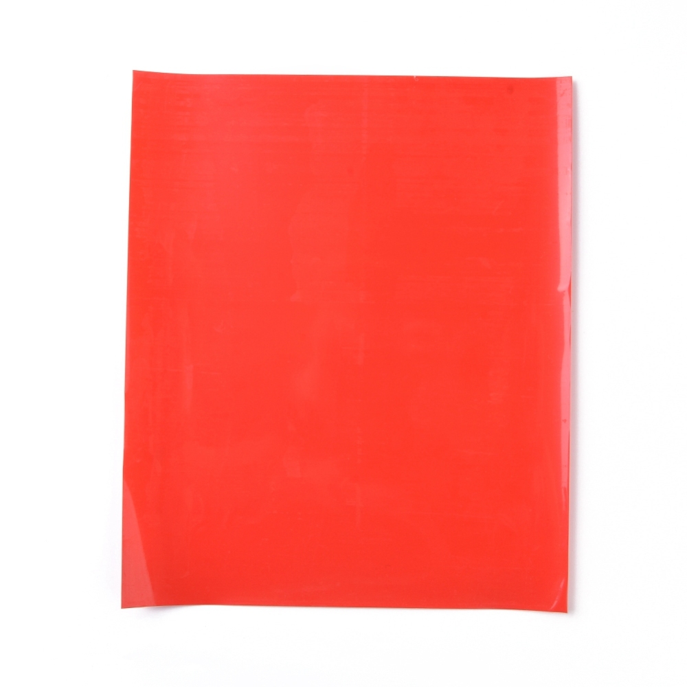 Rouleau de thermocollant rouge mat, pour tissu, taille A4