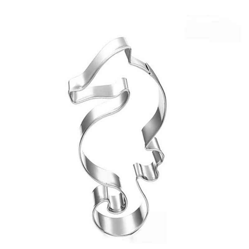 Moule emporte-pièce en INOX, hippocampe, 75x35mm, unité
