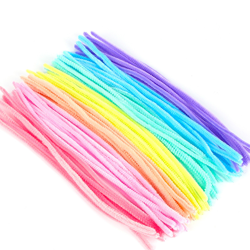 Cure-pipe (chenille), fins, à l'unité, coloris pastel et foncé à choisir en boutique