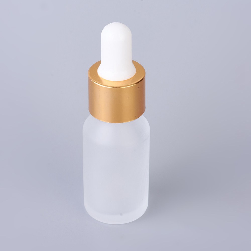 [MRMJ-WH0056-08A] Flacon en verre trempé, avec pipette compte-goutte, 8x2.5 cm, capacité: 10 ml