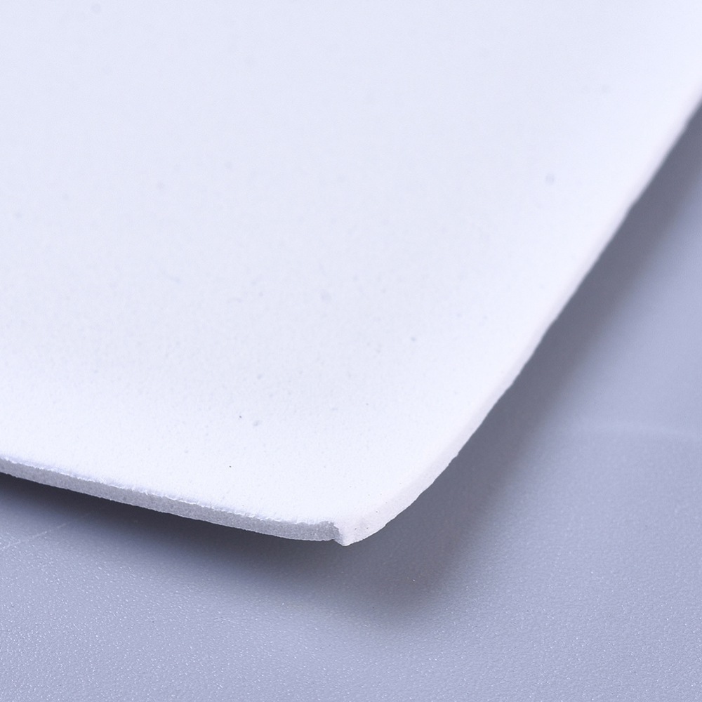 Feuille caoutchouc mousse, 290x210x2mm, BLANC, l'unité