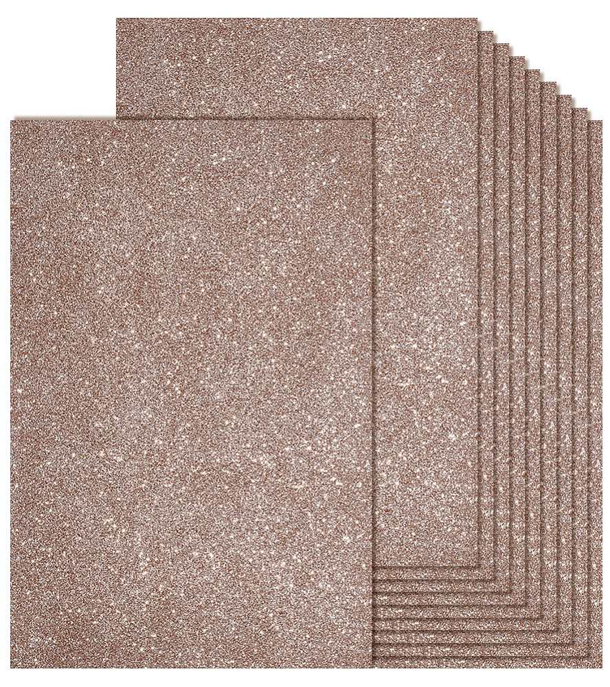 [DIY-WH0349-462A] Feuille caoutchouc mousse pailletée, 295x202x2mm, MARRON CLAIR, l'unité