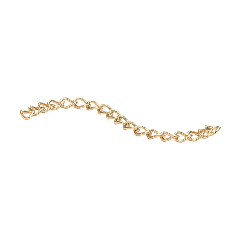 [STAS-E104-42G] Chaîne de sécurité INOX doré, placage ionique, plaqué or 18k, ~50x3mm