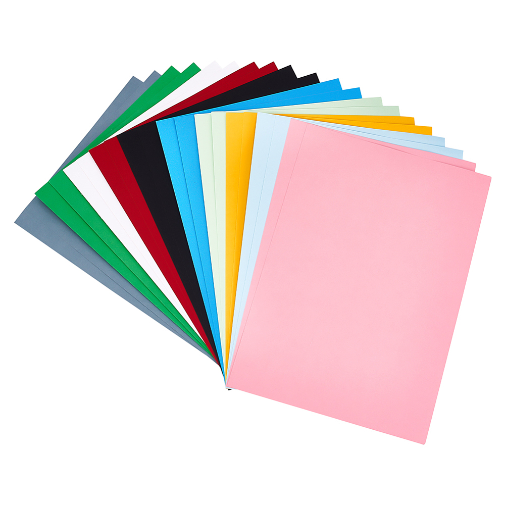 [DIY-CP0010-85B-01    DIY-CP0008-38] Feuille de papier cartonnée A4, 298x210x0.2mm, coloris au choix, unité