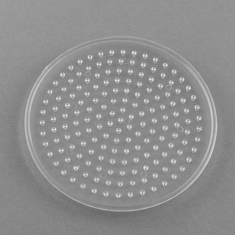 [DIY-R014-02] Plaque pour perles à repasser 5x5mm, ronde, transparente,  87mm