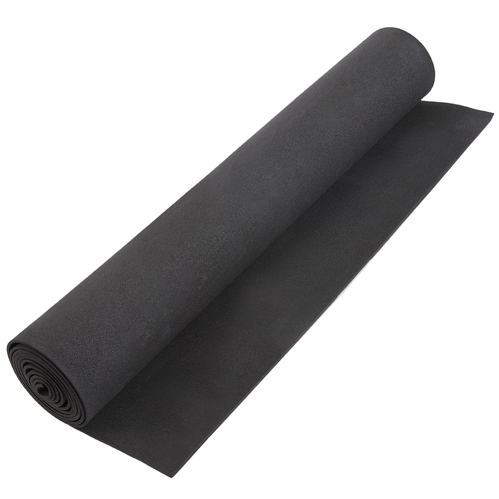 [AJEW-WH20054-076B] Rouleaux caoutchouc mousse noir,  120x35cm, 2mm épaisseur